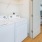 a washer and dryer in a closet